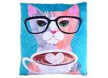 Игрушка мягкая Кот кофеман зеленый