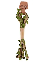 Тесьма джут с листочками, 2 м, моток с подвесом