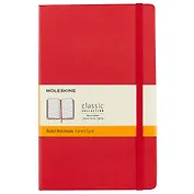 Книга для записей Moleskin Classic Large, твёрдая обложка, красная, 120 листов, А5