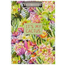 Планшет «Blooming cactus», А4, ламинированный картон