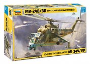 Сборная модель ЗВЕЗДА, Советский ударный вертолет МИ-24В/ВП 4823