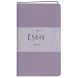 Записная книжка А6- 80л кл. "Grace. Лавандовый", иск.кожа,интегр.обл., скругл.углы, ляссе