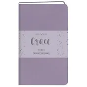 Записная книжка А6- 80л кл. "Grace. Лавандовый", иск.кожа,интегр.обл., скругл.углы, ляссе