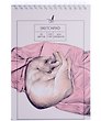 Скетчбук А5 20л "Нежный котик" акварельн., с перф., 200г/м2, мел.картон, софт.тач.