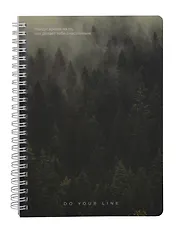 Книга для записей А5 166л "DoYourLine. Лес", точка,  тв. обл