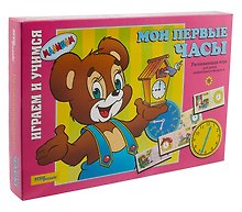 Настольная игра «Мои первые часы», развивающая, Step puzzle