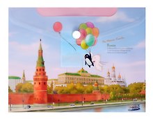 Папка -конверт «Москва. Кремль» А5 на кнопке, Comix