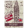 Обложка для паспорта London Зонтик шляпа усы (ПВХ бокс)