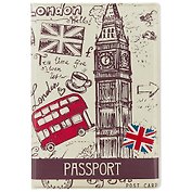 Обложка для паспорта London Зонтик шляпа усы (ПВХ бокс)