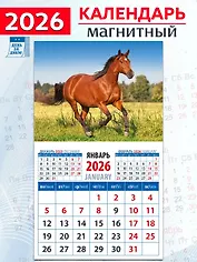 Календарь 2026г 94*167 «Год лошади. Летний день» на магните