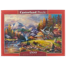 Пазл «Домик в горах» 1500 элементов, Castorland