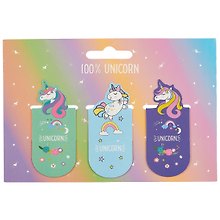 Магнитные закладки «100% Unicorn», 3 штуки