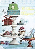 Открытка,серии Люкс С Днем рождения! [РВ228-0048]