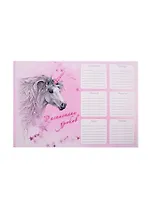 Расписание уроков А4 ПРЕКРАСНЫЙ ЕДИНОРОГ мелов.картон, выб.Уф-лак