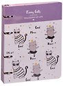 Тетрадь на кольцах «Funny cats» 120 листов в клетку, А5, сменный блок - Доминанта ББП