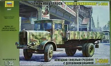 Сборная модель ЗВЕЗДА, Автомобиль Немецкий тяж. грузовик с дерев. кабиной L-4500 (1:35)