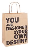 Пакет А4 26*32*12 "You are designer" нейтр., крафт, бум.мат.ламинат - 0