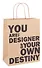 Пакет А4 26*32*12 "You are designer" нейтр., крафт, бум.мат.ламинат - 0