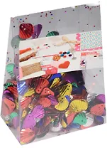 Пайетки в пластиковой упаковке с наклейкой, ракушки яркий микс (11-24140-J14)