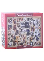 Пазл Породы собак, коллаж, 1500 деталей Castor Land