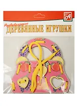 Шнуровка сумочка Фрукты-ягоды (Д498а) (сумочка+замочек+сердечко+шнурок) (3+) (упаковка)