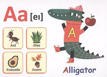 Английский алфавит. Тематические карточки