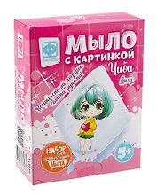 Набор для творчества. Мыло с картинкой Чиби Лилу с зелеными волосами
