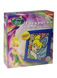 LORI Пкд-010 Картина из пластилина Раскр. Disney Фея Динь-Динь (+рамка) (набор д/творч.) (3+) (коробка)