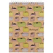 Скетчбук «Кошки в коробках», 40 листов, А5