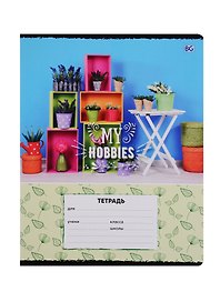 Тетрадь в клетку BG «My hobbies» в ассортименте, 24 листа