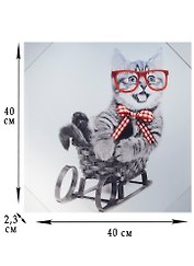 Картина с подсветкой (2 светодиода) (40х40)