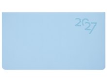 Планинг дат. 2027г. 64л "Soft Touch" голубая матча, иск.кожа, интегр.переплет, тонир.блок, скругл.углы, ляссе, инд.уп