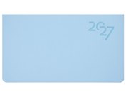 Планинг дат. 2027г. 64л "Soft Touch" голубая матча, иск.кожа, интегр.переплет, тонир.блок, скругл.углы, ляссе, инд.уп