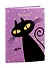 Записная книжка А6+ 96л тчк. "Cats" интеграл.переплет, мат.ламинация "soft touch" - 0