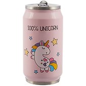 Термос в форме банки Единорог и звездочки 100% Unicorn (металл) (300 мл) (12-16070-870) - 0
