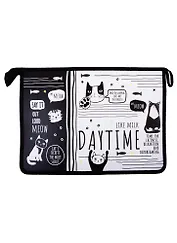 Папка для тетрадей А4 "Cat's life" молния, пластик