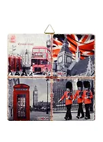 Подставка под горячее Лондон в кр. тонах (керам., проб.) (Gift'n'Home) (P20-London Red)