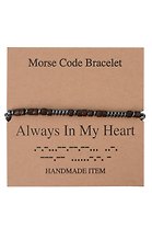 Браслет Морзе Always In My Heart (12-202509-BR-ZJ4323)