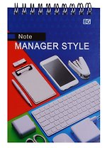 Блокнот А6 80 листов клетка "Manager Style"