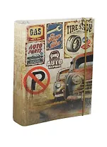 Тетрадь на кольцах в клетку Marker Arte, Retro Cars, 120 листов, в ассортименте