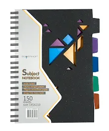 Тетрадь общая «Black/Blue Concept», 150 листов в линейку, А5, в ассортименте - Silwerhof