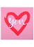 Коробка подарочная "I love you" розовая  9,5*9,5*10см. картон - 2