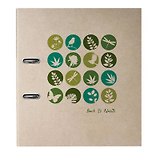 Папка архивная 75мм А4 "Nature Impress" жестк.картон., LEJOYS