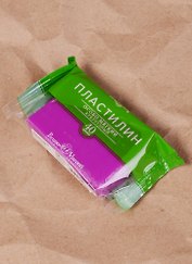 Пластилин 40г фиолетовый неон, кукурузный