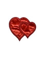 Термонаклейка Два влюбленных сердца (629101) (7,5х8,5см) (упаковка)