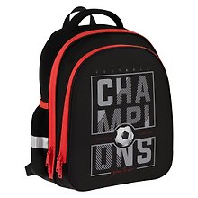 Ранец «Champions» для мальчика, анатомическая спинка, 2 отделения, 2 кармана, 35×29×12 см, OfficeSpace