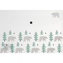 Папка -конверт «Bear» А4 на кнопке, в ассортименте