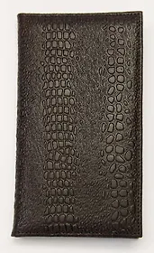 Записная книжка, Дом Моделей А5 (115*205мм) Крокодил" с вырубкой, кожан.обложка с тиснением в асс."