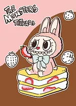 The Monsters. Тетрадь в клетку общая (Лабубу и пироженки, А5, 48 л.)