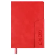 Ежедневник дат. 2026г. А5 176л "Тиволи глосс" красный, кожзам, тв.переплет, блинт.тиснение, офсет, справ.мат-лы, закругл.углы, 2 ляссе, инд.уп